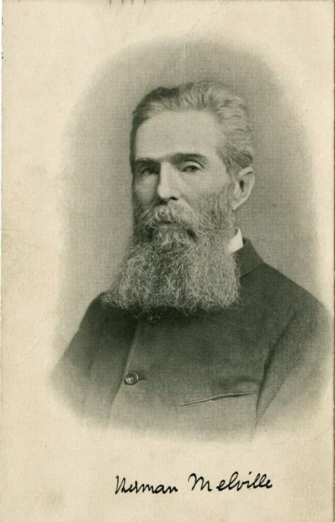 The last known image of Melville, 1885. Cabinet card by Rockwood