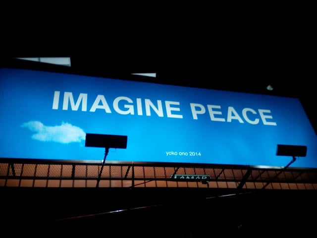 Billboard for Imagine Peace
