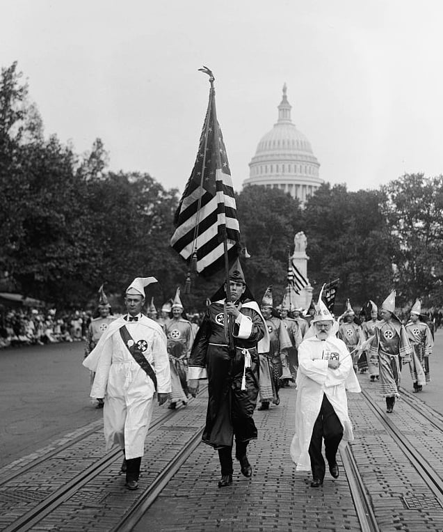 Ku Klux Klan parade in Washington, D.C. in 1926