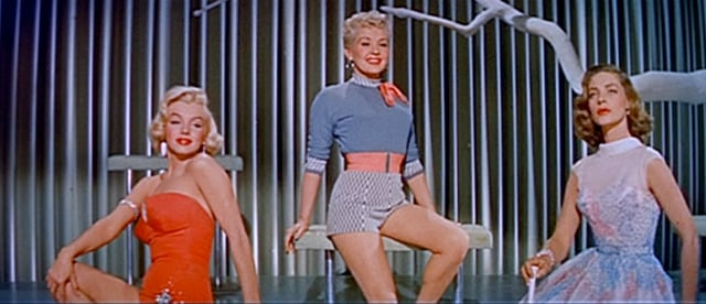 Monroe, Betty Grable, and Lauren Bacall in How to Marry a Millionaire