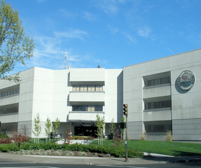 The County Administration Building at the county seat, the City of Napa