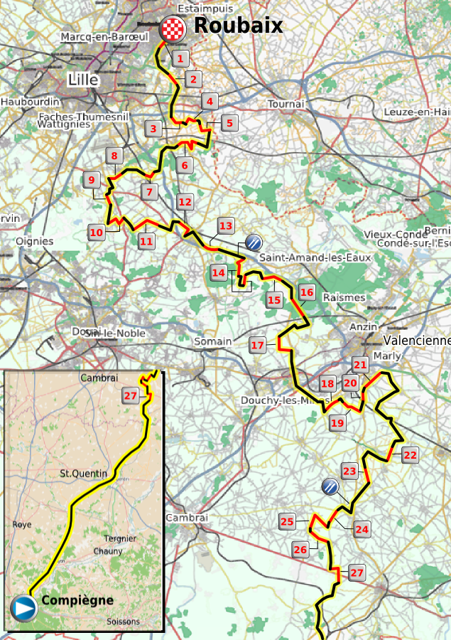 27 cobble sections of 2011