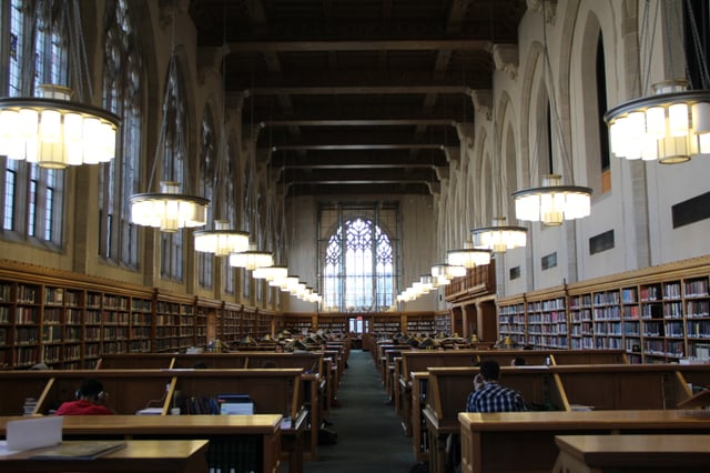 Reading room of the law school's library