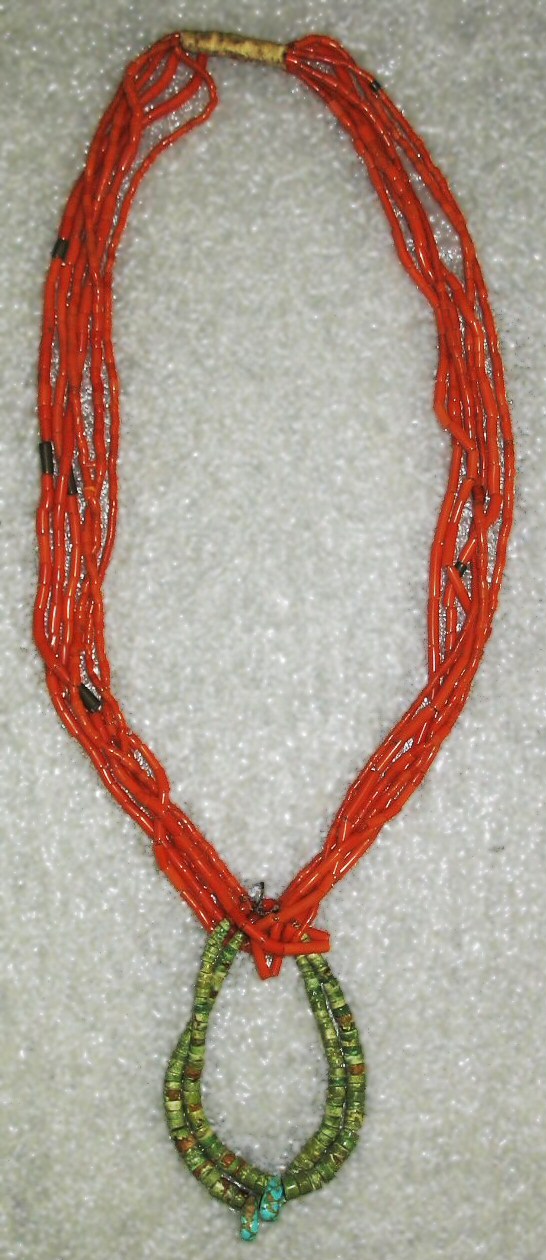 6-strand necklace, Navajo (Native American), ca. 1920s, Brooklyn Museum