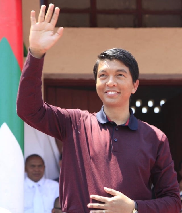 Madagascar's President Andry Rajoelina