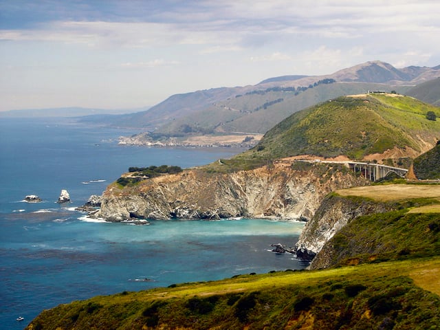 Big Sur coast, south of Monterey at Bixby Bridge