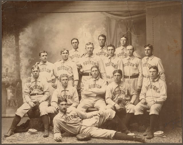The 1901 Boston Americans team photograph