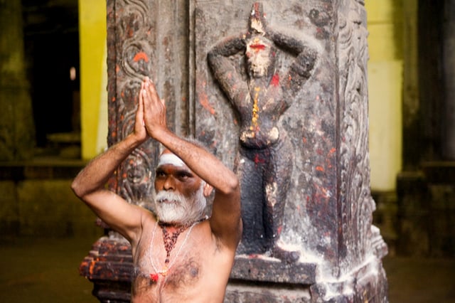 A sadhu in Madurai, India