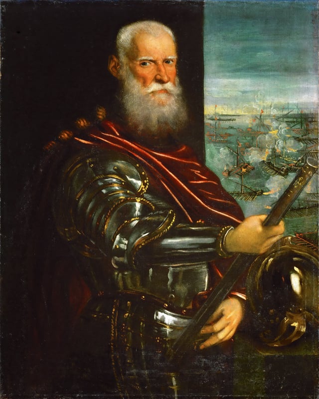 Sebastiano Venier commander of the Venetian fleet at Lepanto (1571)