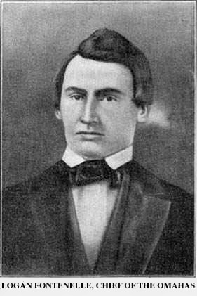 Logan Fontenelle, an interpreter for the Omaha Tribe when it ceded the land that became the city of Omaha to the U.S. government