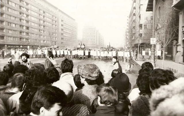 The Romanian Revolution of 1989 was one of the few violent revolutions in the Iron Curtain that brought an end to Communist rule.