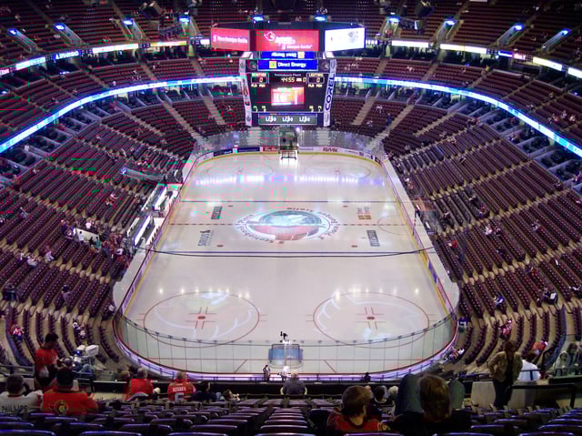 Canadian Tire Centre in Kanata in the western part of the City of Ottawa (previously Scotiabank Place)