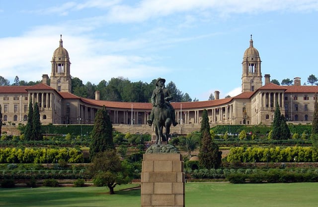 Union Buildings in Pretoria, seat of the executive