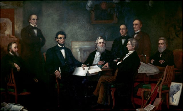 First Reading of the Emancipation Proclamation of President Lincoln  by Francis Bicknell Carpenter (1864)