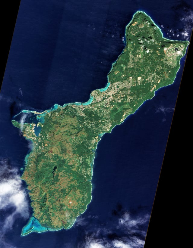Guam from space