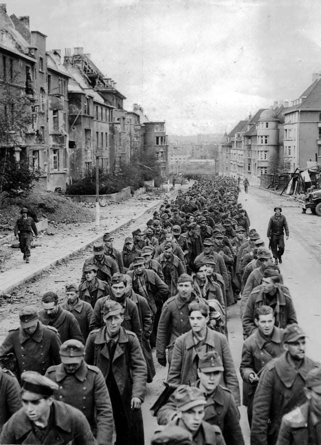 German prisoners in Aachen