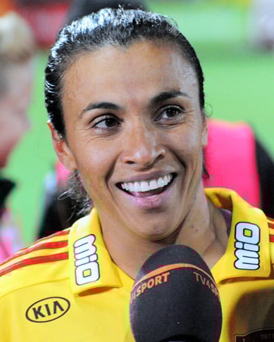 Brazil's Marta was the first ever winner of the award, in 2012.