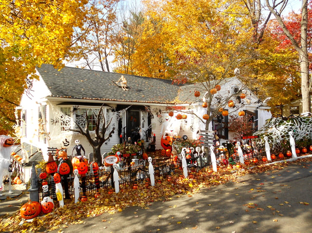 Decorated house in Weatherly, Pennsylvania