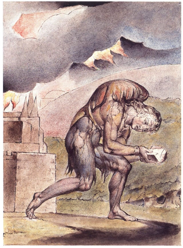 William Blake: Christian Reading in His Book (Plate 2, 1824–27)