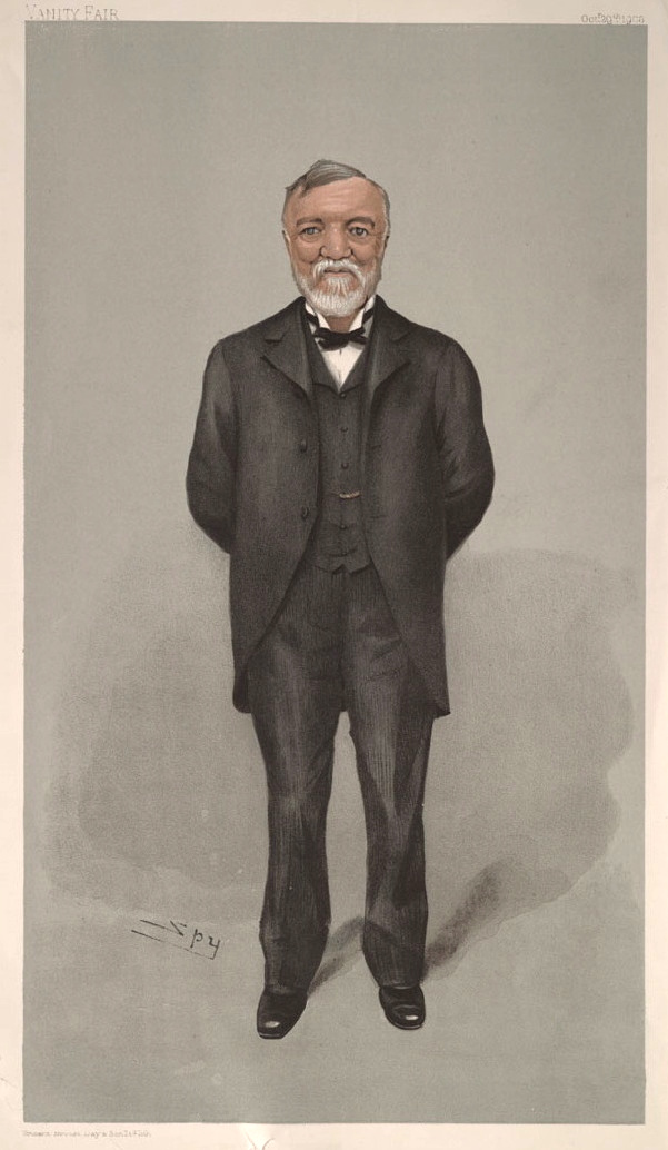 Carnegie caricatured by Spy for Vanity Fair, 1903