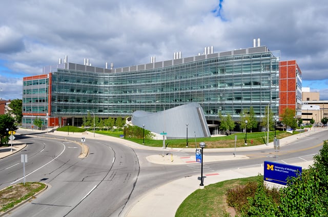 Biomedical Science Research Building at the UM Medical School supports the Michigan Life Sciences Corridor.