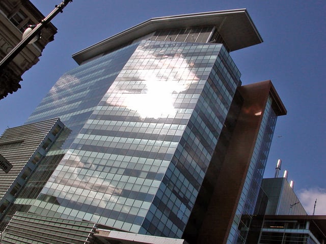 The Engineering, Computer Science and Visual Arts Integrated Complex on the corner of Saint Catherine Street and Guy Street