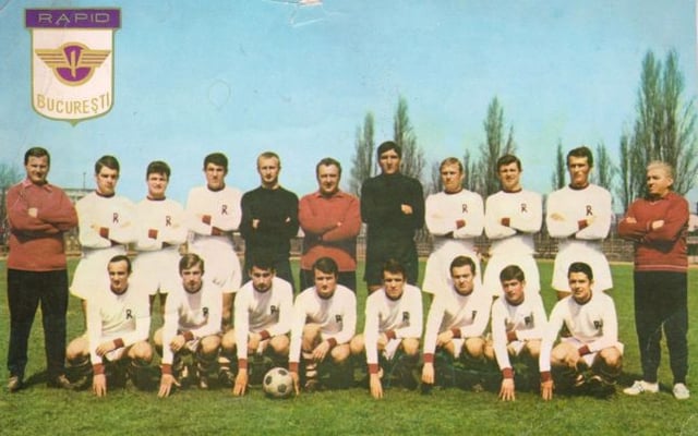 Rapid București team in the 1966–67 season, in which they won their first national title.