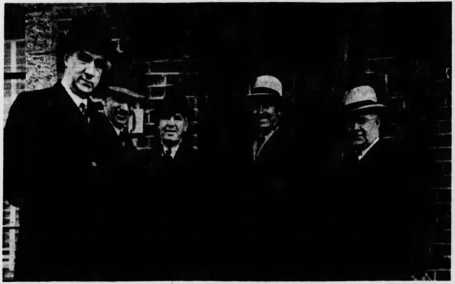 Fred Trump (second from right) and realty associates in 1939