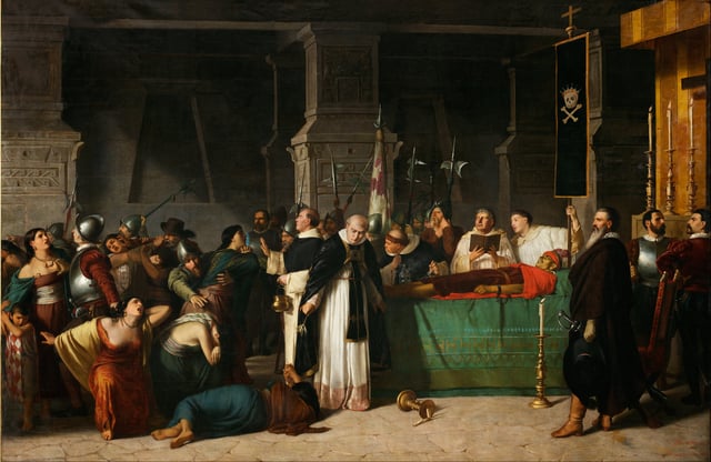 Atahualpa, the last Sapa Inca of the empire, was executed by the Spanish on 29 August 1533