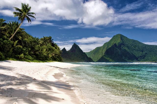 A view of American Samoa's Ofu Beach on Ofu Island in the Manu'a Islands