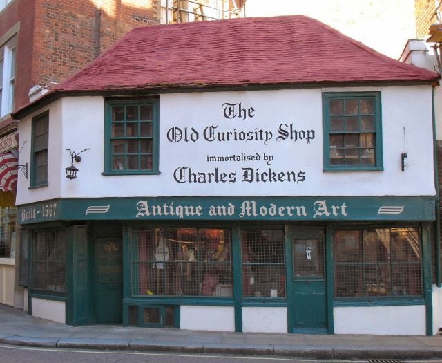 The 16th century Old Curiosity Shop. While independent from the university, the house is surrounded by properties of the LSE