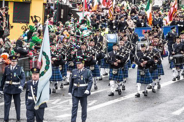 A St Patrick's Day parade in Dublin