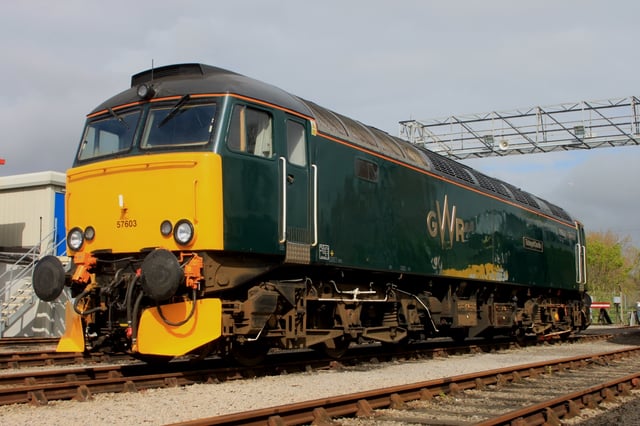 Class 57 locomotive at St Philip's Marsh depot