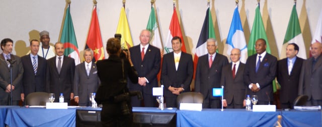 OPEC Conference delegates at Swissotel, Quito, Ecuador, December 2010