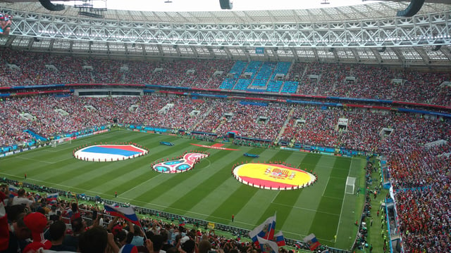 The Luzhniki Stadium in Moscow, which hosted games of the 2018 FIFA World Cup