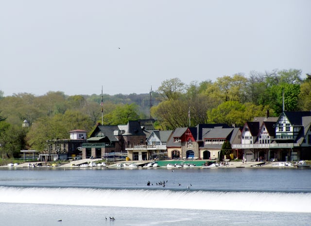 Philadelphia's iconic Boathouse Row, Home of the Schuylkill Navy