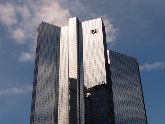 Deutsche Bank Twin Towers in the financial district