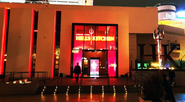 Ramsay's Hell's Kitchen at Caesars Palace, Las Vegas in January 2019