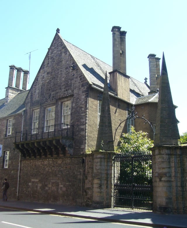 Moray House on the Royal Mile – Cromwell's residence in Edinburgh when he implored the Assembly of the Kirk to stop supporting Charles II