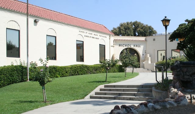 Nichol Hall on the campus of Loma Linda University.