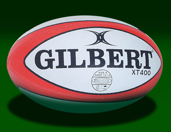 A synthetic rugby ball by Gilbert