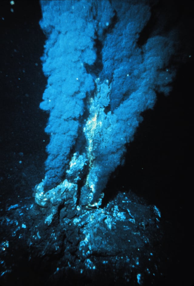 Deep-sea hydrothermal vent or black smoker
