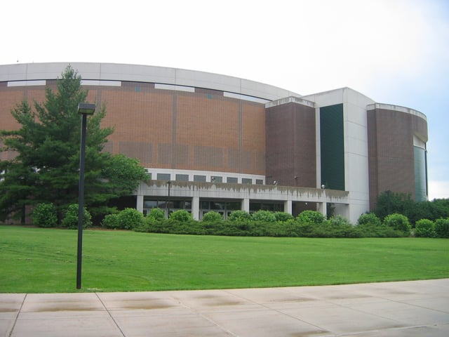 The Jack Breslin Student Events Center is home to the men and women's basketball teams.