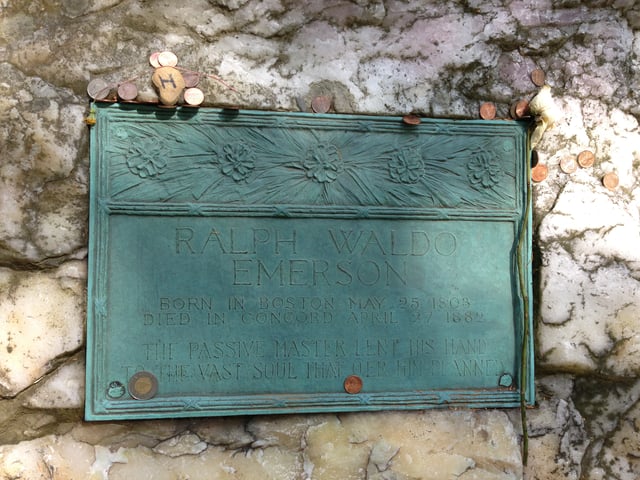 Emerson's grave marker