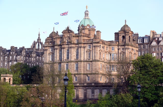 The Bank of Scotland's head office in central Edinburgh.