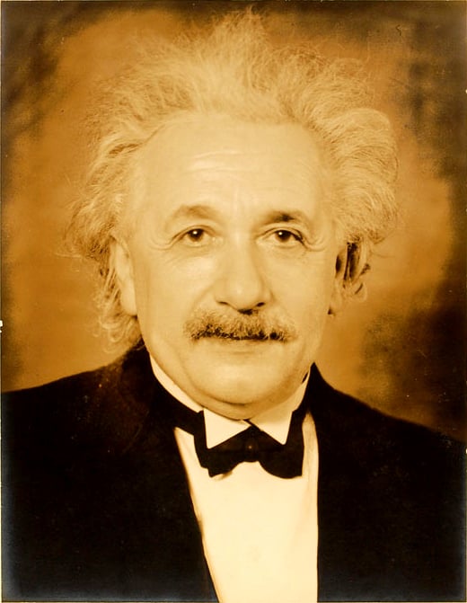 Portrait of Einstein taken in 1935 at Princeton