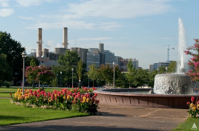 The Capitol Power Plant, built to supply energy for the U.S. Capitol Complex, is under the jurisdiction of the Architect of the Capitol.