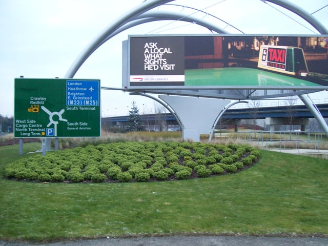 North Terminal A23 roundabout