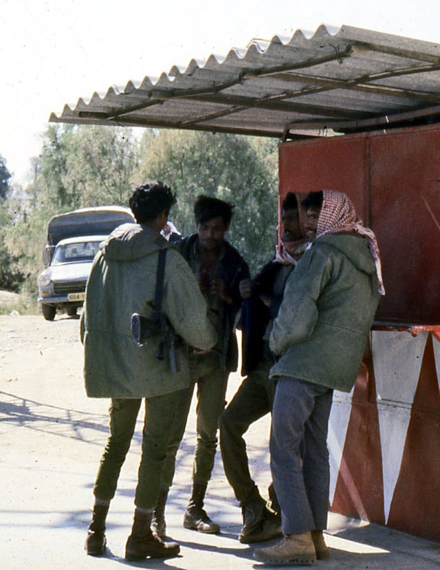 Israeli Arab soldiers, serving in the Galilee in 1978