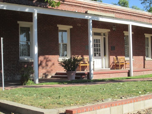 The front of John Rains' House, a National Historic Place